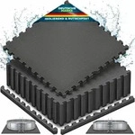 tillvex&reg; Pool Bodenschutzmatte 32 St&uuml;ck 62,5x62,5cm | Unterlegmatte 1 cm...