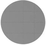 vidaXL Pool Bodenschutzmatte 16 stk. &Oslash; 235 cm Rund EVA-Schaum Grau