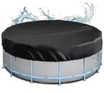Poolabdeckung Rund &Oslash;370 cm Wasserdicht Staubdicht UV Best&auml;ndig Oxford-Gewebe