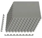 vidaXL Pool Bodenschutzmatte 24 stk. Grau 8,64 m2 EVA-Schaum