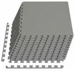 vidaXL Pool Bodenschutzmatte 12 stk. Grau 4,32 m2 EVA-Schaum