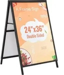 VEVOR A-Rahmen Gehweg-Schild, 24x36 Zoll Schwerlast-Rutsch-in-Schildhalter,