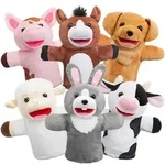 JOYIN 6 St&uuml;ck Tier Handpuppen Spielzeug Set f&uuml;r Kinder,Freunde Im Tiergarten,