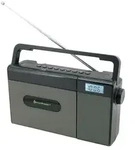 Soundmaster RCD1170SW, Tragbar, Analog, FM, 2,5 W, 3,5 mm, Grau - Grau