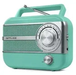 MUSE M-056 AG Kofferradio tragbar mit FM/MW, AUX-In & Netz-/Batteriebetrieb -...