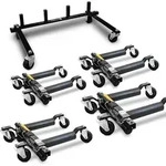 BITUXX 4 St&uuml;ck PKW Rangierhilfe Rangierheber hydraulisch Wagenheber bis 680 kg