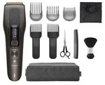 Philips Hair Clipper HC9722 Serie 9000, Braun, 1 mm, Titan, Batterie, Integrierte
