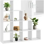 tectake&reg; B&uuml;cherregal Talisa 130 x 29 cm x 130 cm - Wei&szlig;