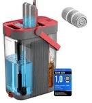 SONGMICS Wischmopp-Set mit Eimer, Bodenwischer, 1 Mikrofaserbezug &ndash; Grau + Rot -