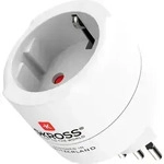 Skross Europe to Switzerland + Italy + Brazil Reiseadapter - Wei&szlig;