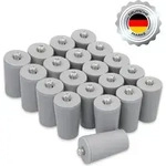 ECENCE Anschlagpuffer Stopper f&uuml;r Rollladen, 20er Set 40mm inkl. Schraube Grau,