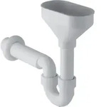 Geberit 152392111 Rohrbogengeruchsverschluss f&uuml;r Ger&auml;te - Wei&szlig;