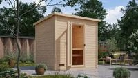 Saunahaus Hytti 3 : Naturbelassen : ohne Ofen Farbe: Naturbelassen Saunaofen:...