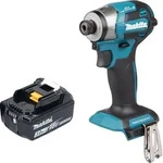 Makita DTD 173 F1 Akku Schlagschrauber 18 V 180 Nm 1/4&ldquo; Brushless + 1x Akku...