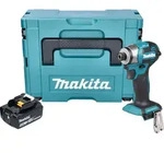 Makita DTD 173 T1J Akku Schlagschrauber 18 V 180 Nm 1/4&ldquo; Brushless + 1x Akku...