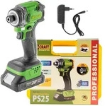 Procraft PS25-1B-C Akku Schlagschrauber 20 V 230 Nm 1/4" Brushless + 1x Akku...