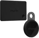 Chipolo POP & CARD, Pers&ouml;nlich, Finder Smartkarte, Schwarz, Wasserdicht, 120...