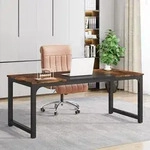 Schreibtisch 160x80 cm, B&uuml;rotisch f&uuml;r 2 Personen, Computertisch mit...