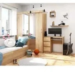 Schreibtisch 90cm mit 3 Schubladen und Tastaturauszug Computertisch...