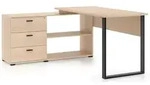 Selsey Odelis - Eckschreibtisch mit 3 Schubladen, Eichenholzoptik, 167 cm -...