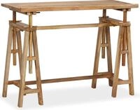 vidaXL Zeichentisch Mangoholz Massiv 116 x 50 x 76 cm - Braun