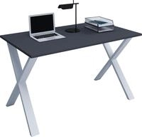VCM Schreibtisch, 160 x 80 cm, Computertisch mit Metallgestell, B&uuml;rotisch f&uuml;r