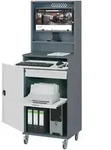 STIER Computerschrank Premium fahrbar BxTxH 650x520x1895 mm