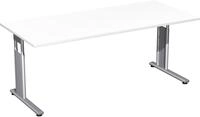 SchreibtischC-Fu&szlig; Flex S-617146-WS 180x80x82mm wei&szlig;/silber - Wei&szlig;