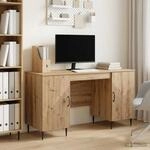 vidaXL Schreibtisch Artisan-Eiche 142,5 x 50 x 75 cm Holzwerkstoff - Braun
