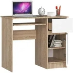 Computertisch 90 cm | Schreibtisch | mit Tastaturauszug mit Stauraum -...