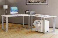 VCM VCM Holz Schreibtisch | Eckschreibtisch schlicht | 160x160 | L Form links...