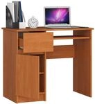 Computertisch 90 cm | Schreibtisch | mit Tastaturauszug mit Stauraum