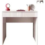 Platzsparender 78x50x76cm B&uuml;rotisch mit Schublade Kirk - Wei&szlig; - Wei&szlig;