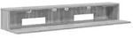 vidaXL Studiotisch Sonoma-Grau 110 x 36 x 19,5 cm Holzwerkstoff - Grau