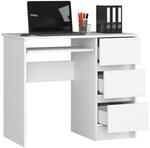 Schreibtisch 90cm mit 3 Schubladen und Tastaturauszug Computertisch...