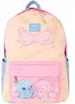 Loungefly Disney Stitch - Stitch & Angel nylon backpack 43cm - Bunt