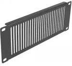 DeLOCK 10&prime;&prime; Netzwerkschrank Panel mit L&uuml;ftungsschlitzen vertikal 2 HE schwarz,