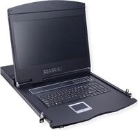VALUE 19"-KVM-Konsole, 48 cm (19") TFT (16:9), VGA, USB, Tastaturlayout F