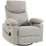 HOMCOM Elektrischer Relaxsessel mit Dreh- und Schaukelfunktion, Massage -...