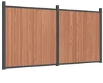 vidaXL Zaunelement Braun 353x186 cm WPC - Braun