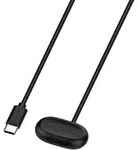 Ladekabel f&uuml;r Google Fitbit Air USB C magnetisch mit Ladebase 1 Meter Schwarz -