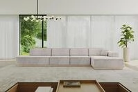 ALTDECOR Ecksofa in L-Form IREA-L3 412x165x80 cm Hellbraun Corner Sofa Eckcouch Couch