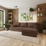 Masseno Ecksofa LEA mit Schlaffunktion, Modulares Schlafsofa aus Schaumstoff,
