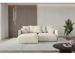 ALTDECOR Ecksofa mit Schlaffunktion und Bettkasten ONESK-L 216x177x72 cm Beige -