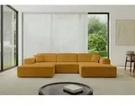 ALTDECOR Ecksofa in U-Form IREA-U1-v3 301x165x77 cm Senfgelb Corner Sofa Bett