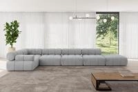 ALTDECOR Modulares Sofa Ecksofa in L-Form - Felto-L3 - 475x190x70 cm Hellgrau Corner