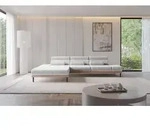 ALTDECOR Ecksofa mit Elektrischer Sitztiefenverstellung MONA - 316x205x85 - Grau -