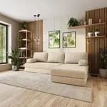 Masseno Ecksofa LEA mit Schlaffunktion, Modulares Schlafsofa aus Schaumstoff,