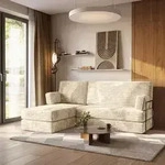 Masseno Ecksofa NOTIA mit Metallgestell, Modulares Schlafsofa aus Schaumstoff,