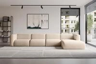 ALTDECOR Ecksofa - MIRA-L3 - 409x179x70 - Beige - Corner Sofa Eckcouch Couch L-Form,